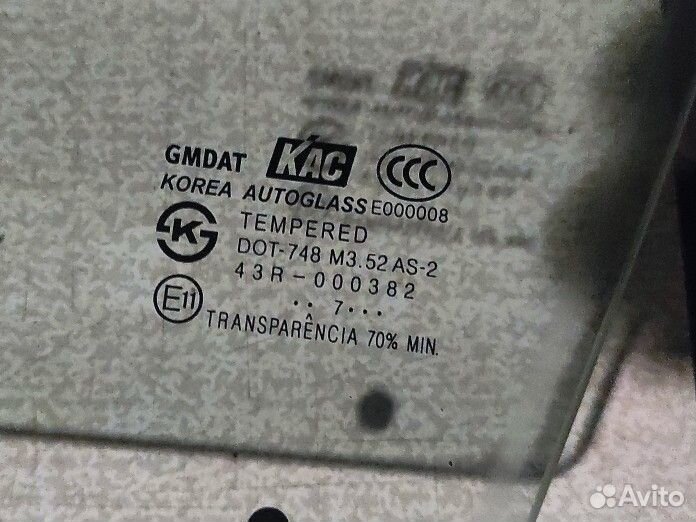 Боковое стекло. Оригинал. Лачетти