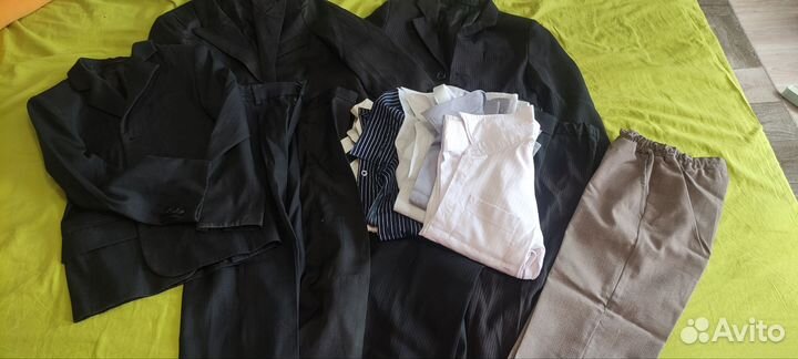 Пиджаки, брюки, рубашки, р. 116-122