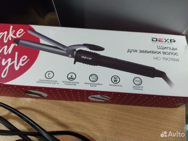 Щипцы для завивки волос Dexp 1901