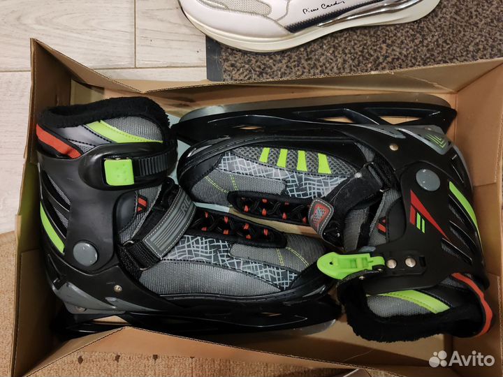 Детские раздвижные коньки 39 р-р мальчик, б/у