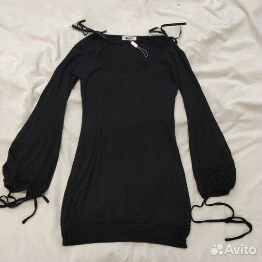 Короткое чёрное платье lunatic в стиле coquette