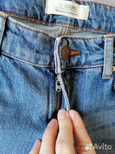 Женские джинсы бойфренды укороченные 46 M colins