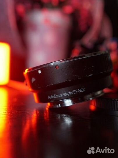 Переходник автофокусный Sony e- Canon ef