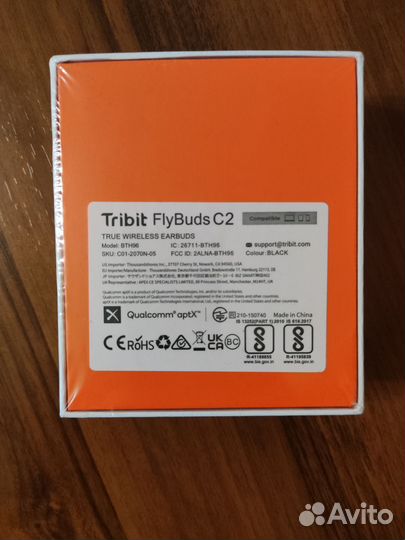 Беспроводные наушники Tribit FlyBuds C2. Новые