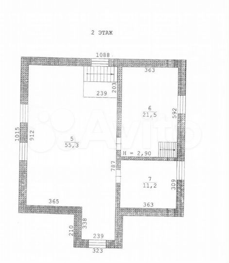 Коттедж 258,7 м² на участке 5,8 сот.