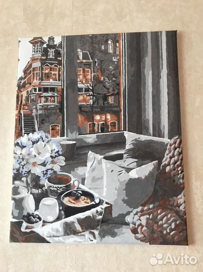 Готовая картина по номерам на холсте