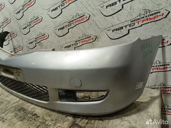 Бампер mazda demio DY3R DY3W DY5R DY5W D35250031A43 под туманки 1 модель передний серебро, 22V NA716