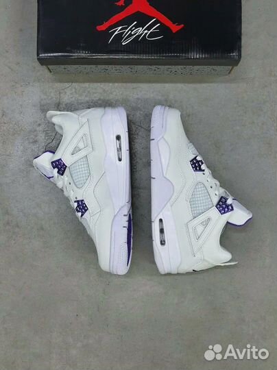 Мужские кроссовки Air Jordan 4 Retro Purple Metall