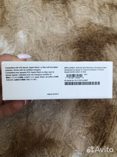 Беспроводные наушники airpods 2