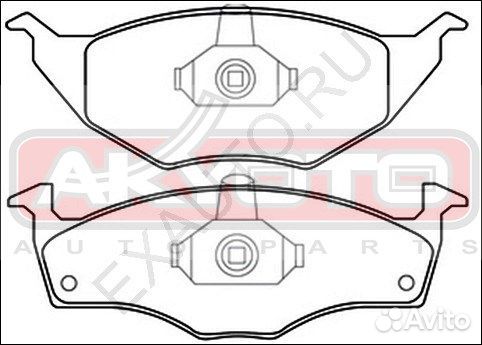 Колодки тормозные дисковые перед