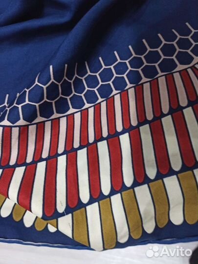 Платок chanel twill silk ручной подгиб италия