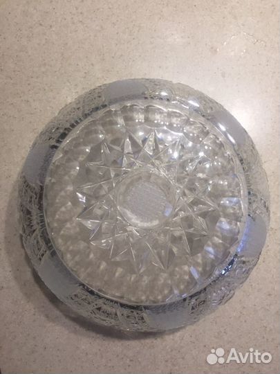 Ваза для фруктов хрусталь