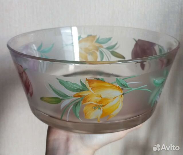 Салатник из стекла