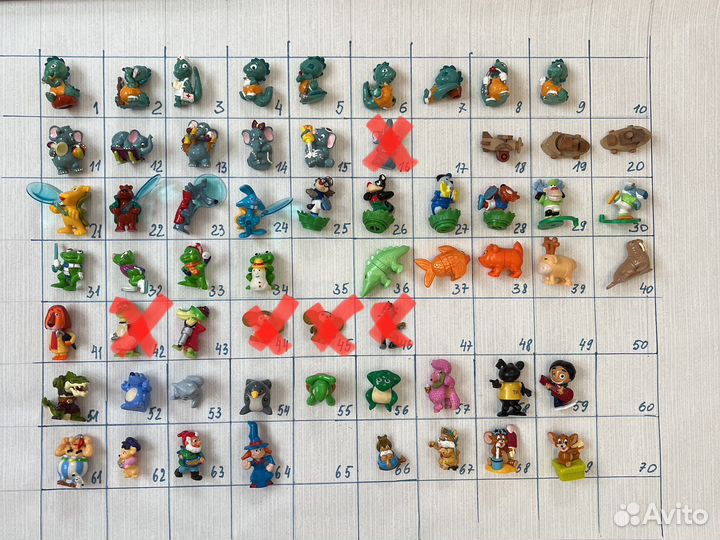 Игрушки из киндера 90х: драконы, слоники,Чебурашка