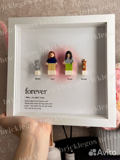Подарок подруге сестре lego картина в рамках