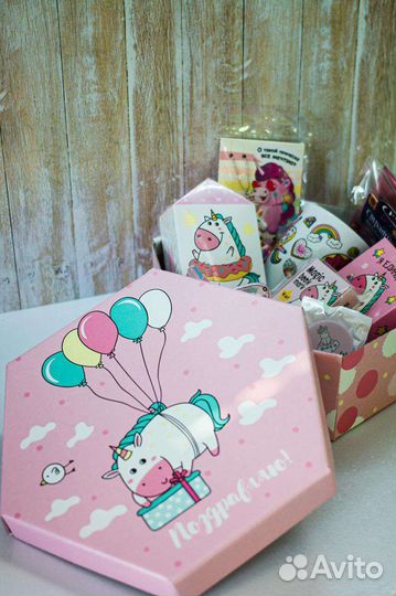 Бокс подарочный единорожка