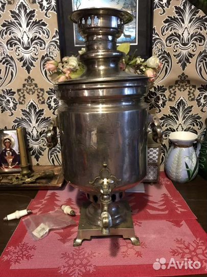 Самовар угольный старинный