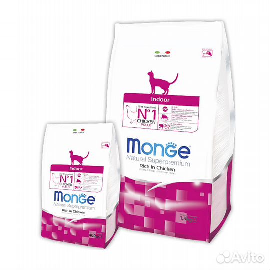 Корм для кошек Monge Indor