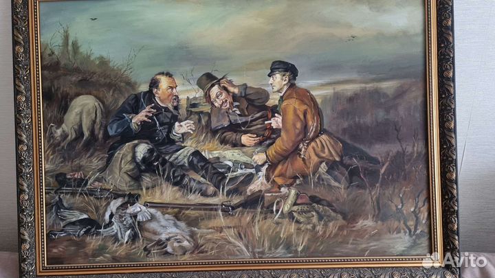 Картина Охотники на привале