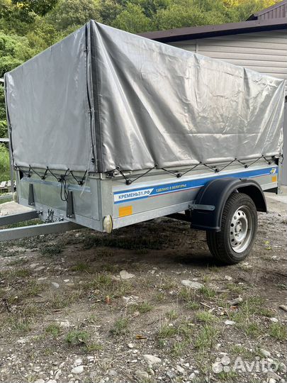 Прицеп легковой Кремень с опорным колесом 2,5х1,3