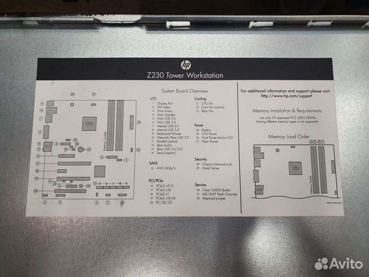 HP z230 Intel xeon e3-1245 v3; 16GB; 120ssd+1000hd