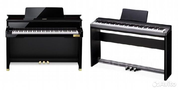 Пианино от 20 000 и разные клавишные аксессуары