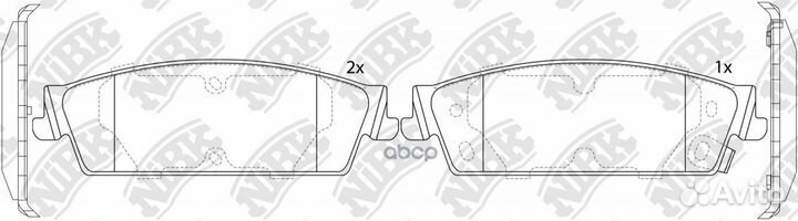 Колодки тормозные дисковые PN51013 NiBK