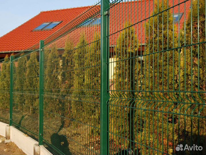 Забор, ограждение из 3D сетки