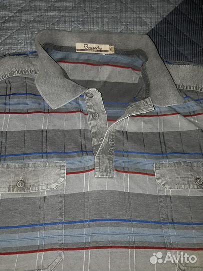 Стильная рубашка поло мужская размер XXL