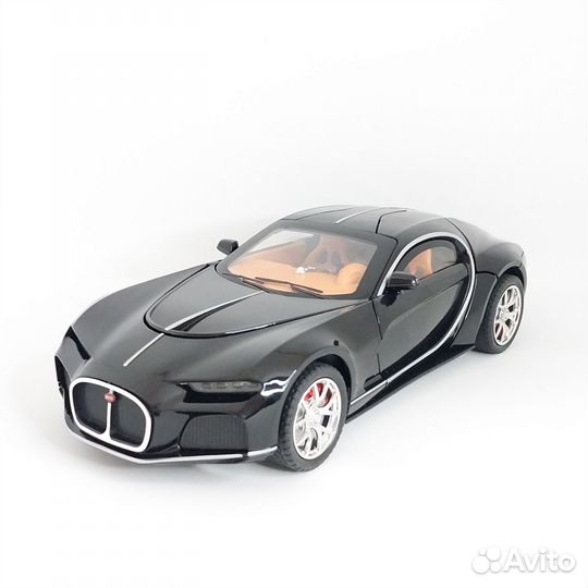 Машина металлическая Bugatti Atlantic свет звук