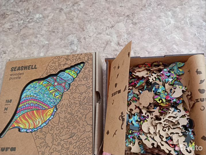 Паззл деревянный zufa ракушка