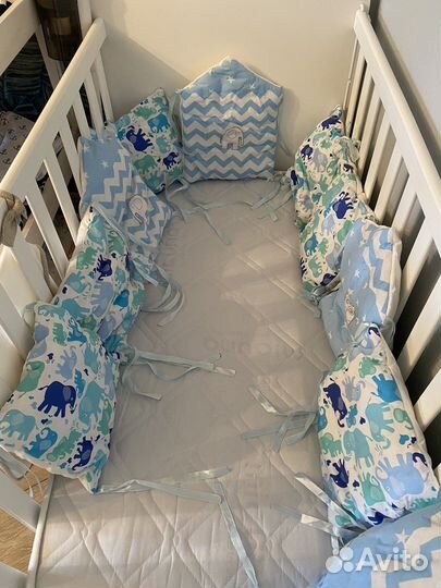 Подушки мягкие бортики в детскую кроватку