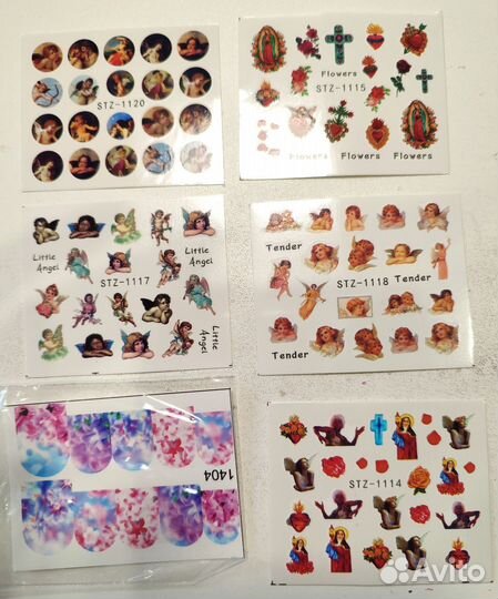 Наклейка, слайдеры для дизайна ногтей