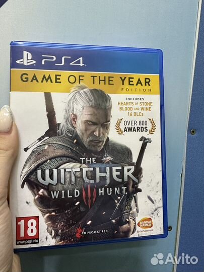 Продам Ведьмак 3 с дополнениями на PS 4, новый