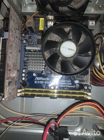 Сборка материнская плата asrock g31m-vs2 +процессо купить в Санкт ...