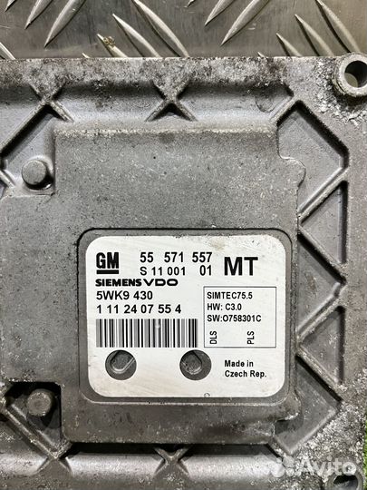 Эбу двигателя Опель Зафира б 1.8