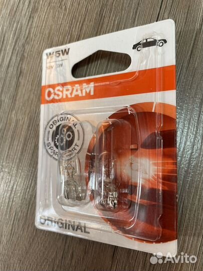 Автолампа osram W5W W2.1x9.5d 282502B