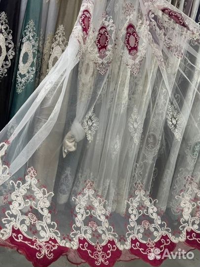 Тюль новый на отрез, пошив по размерам