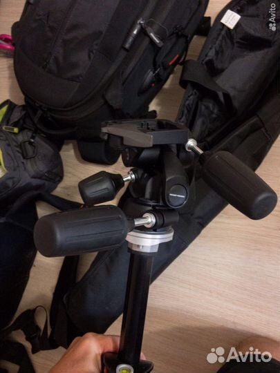 Штатив Manfrotto 190xprob + голова 804RC2+ чехол