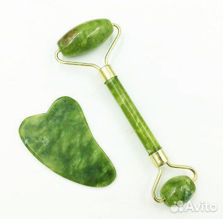 Скребок гуаша и роллер в подарочной упаковке