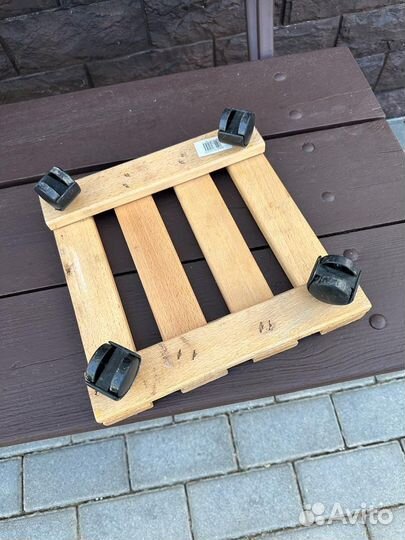 IKEA Подставки Тележки под цветы на колес деревян