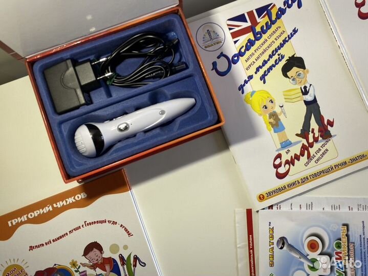 Говорящая ручка Знаток + 6 книг и 2 тетради