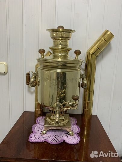 Самовар угольный на дровах 5-6 л Медали