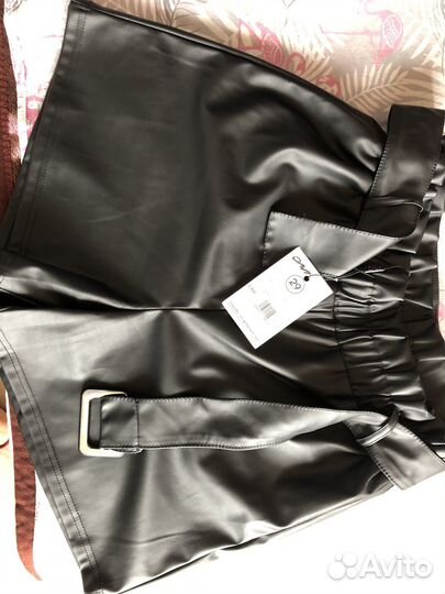 Шорты женские кожаные