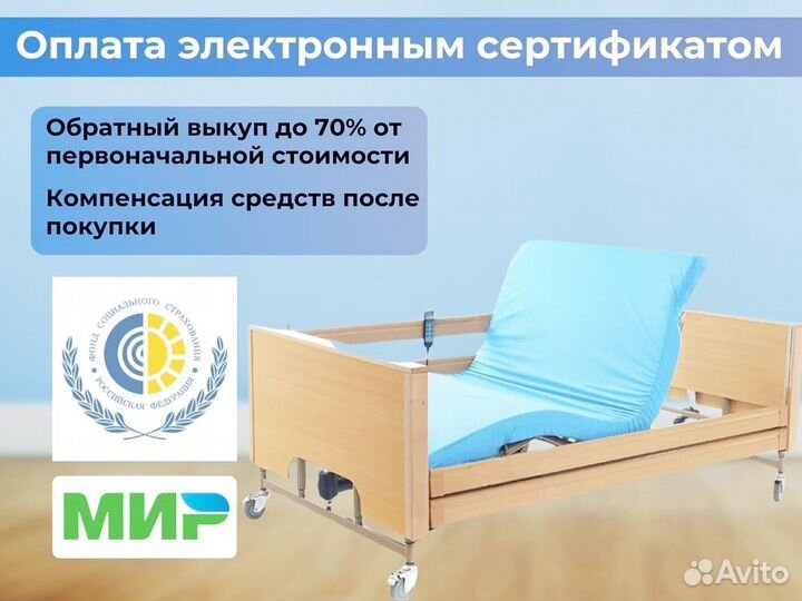 Кровать медицинская функциональная