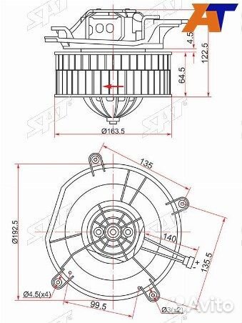 Мотор отопителя салона mercedes CLS-class C219 04