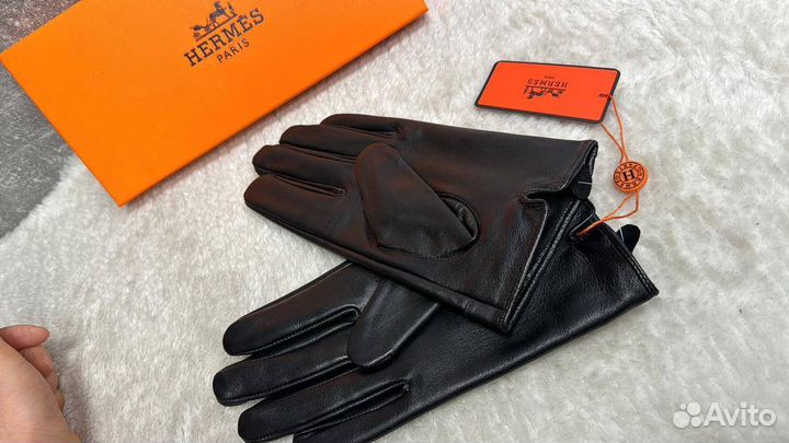 Перчатки женские кожаные Hermes