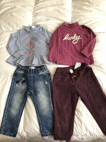 Вещи для девочки пакетом 86-92