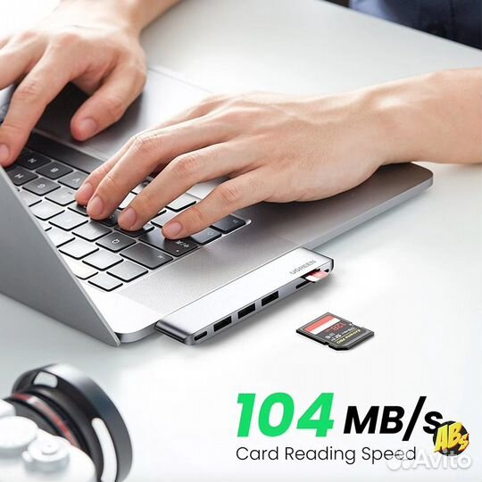 USB-C хаб 6в1 ugreen концентратор для MacBook NEW