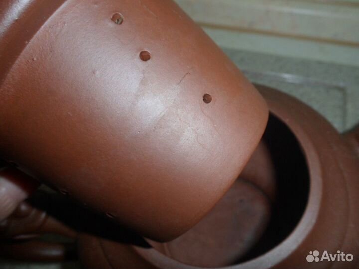 Чайник ручной работы из глины